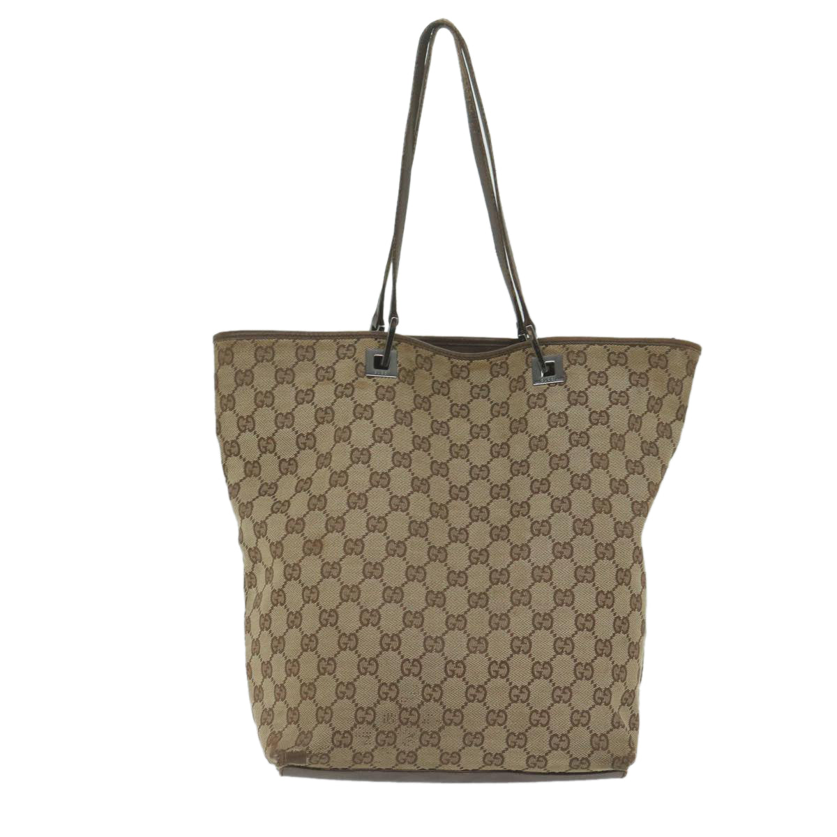 GUCCI GG Canvas Tote Bag Beige 31243 61956
