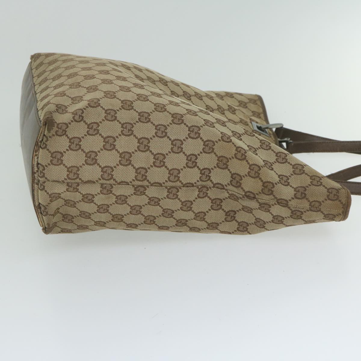 GUCCI GG Canvas Tote Bag Beige 31243 61956