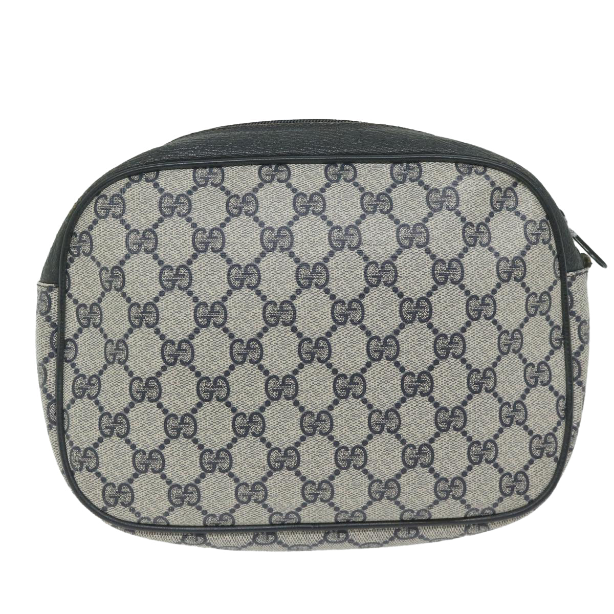 GUCCI GG Supreme Sherry Line Clutch Bag Navy Red 89 01 034 61992