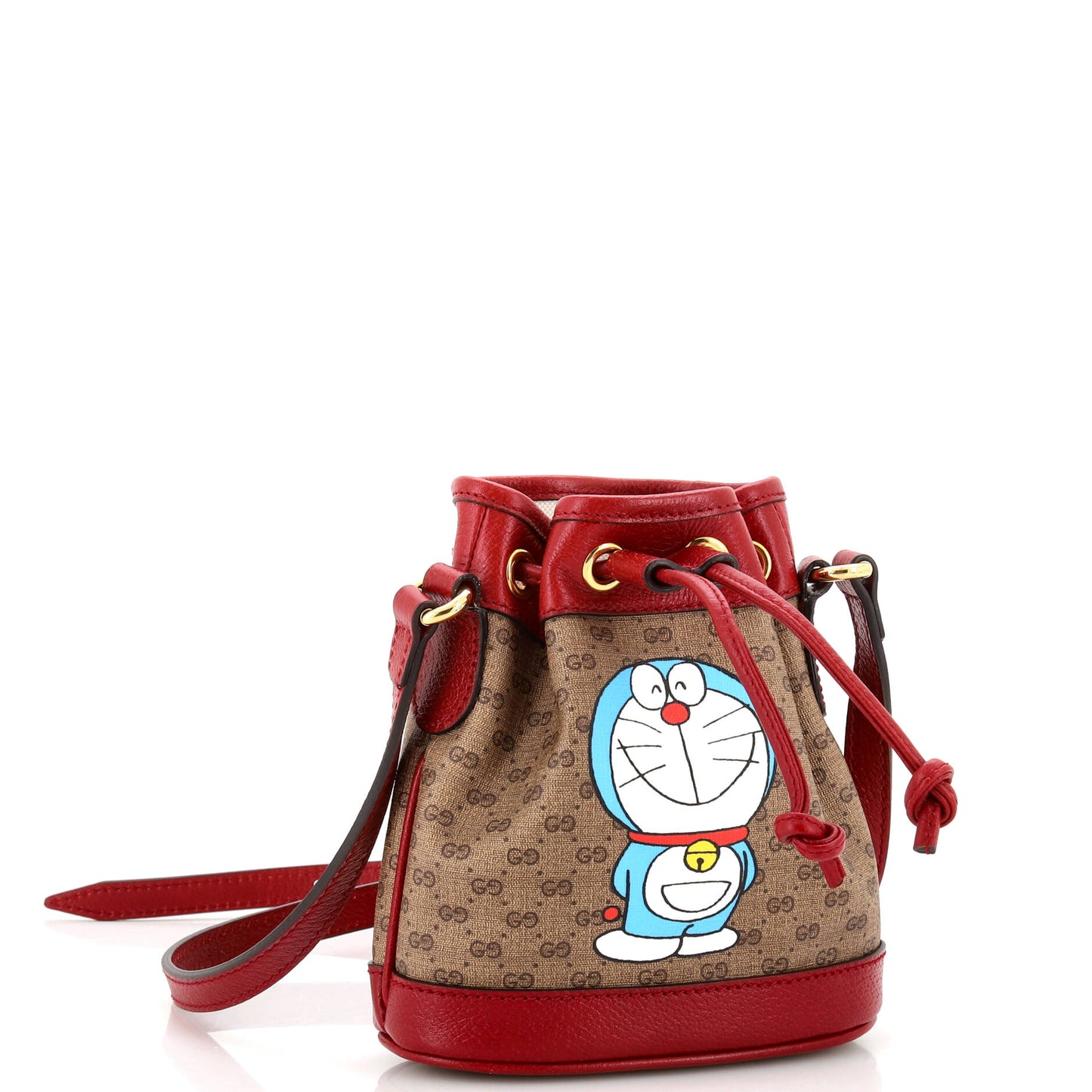 Doraemon Bucket Bag Printed Mini GG Coated Canvas Mini