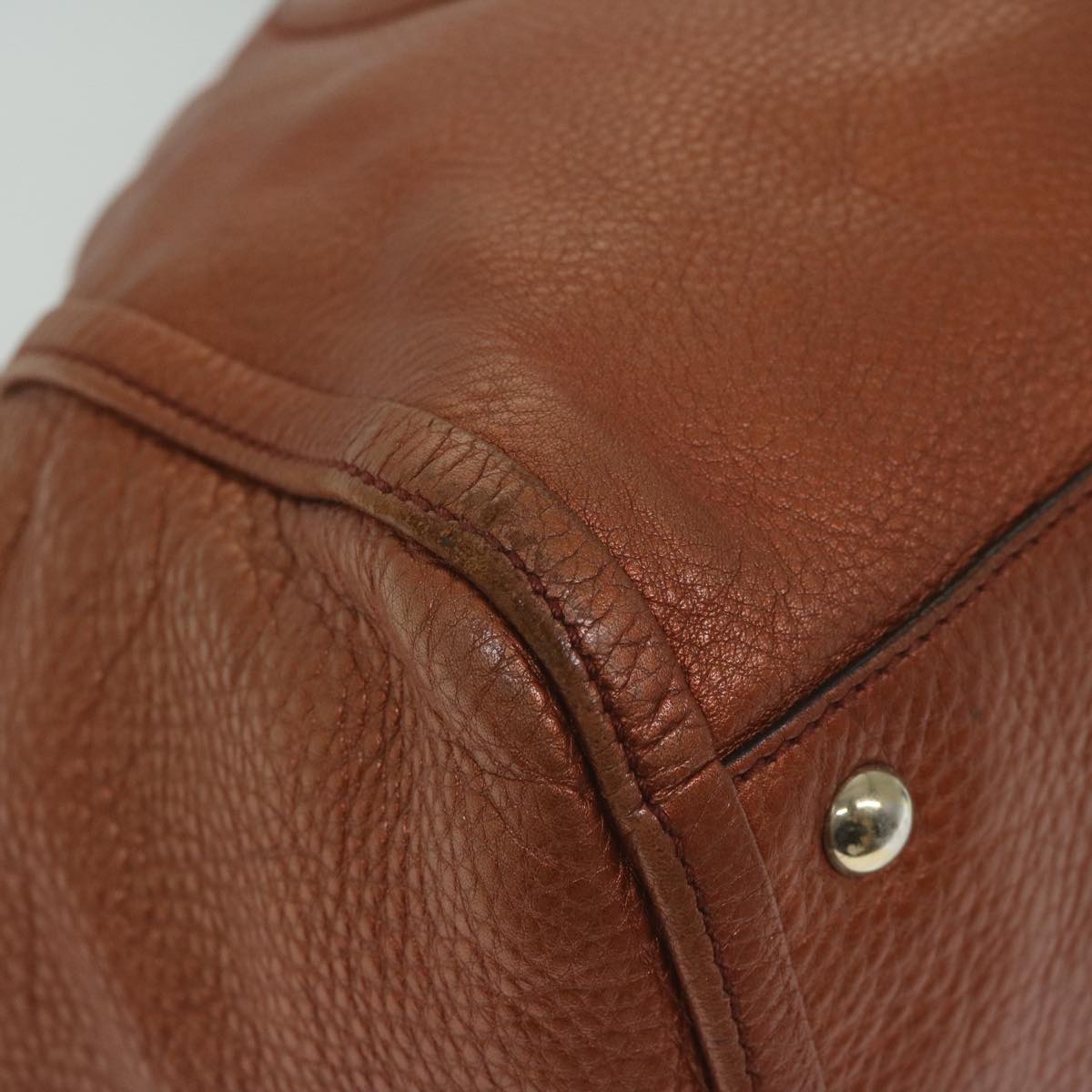 GUCCI Soho Tote Bag Leather Bronze 282309 62081