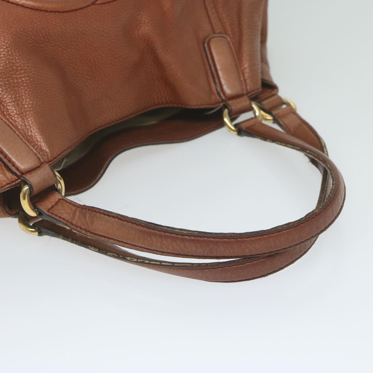 GUCCI Soho Tote Bag Leather Bronze 282309 62081