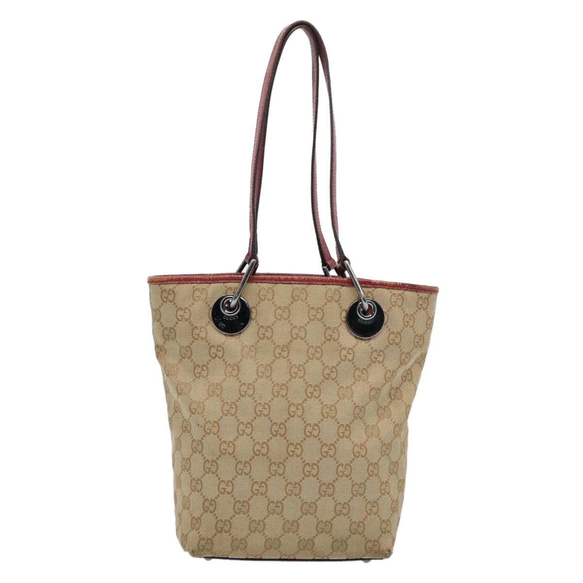 GUCCI GG Canvas Tote Bag Beige 120840 62102