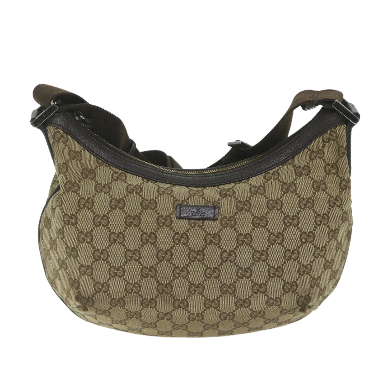 GUCCI GG Canvas Shoulder Bag Beige 181092 62236