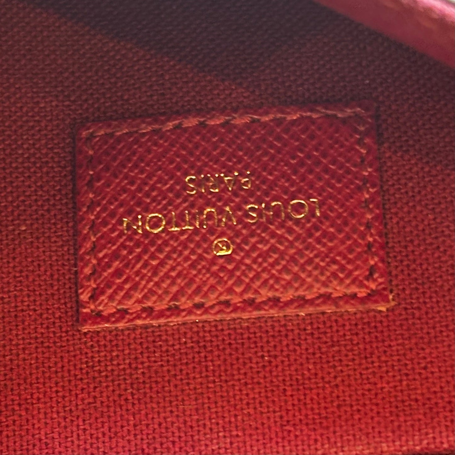 LOUIS VUITTON Pochette Felicie Monogram Canvas Crossbody Bag