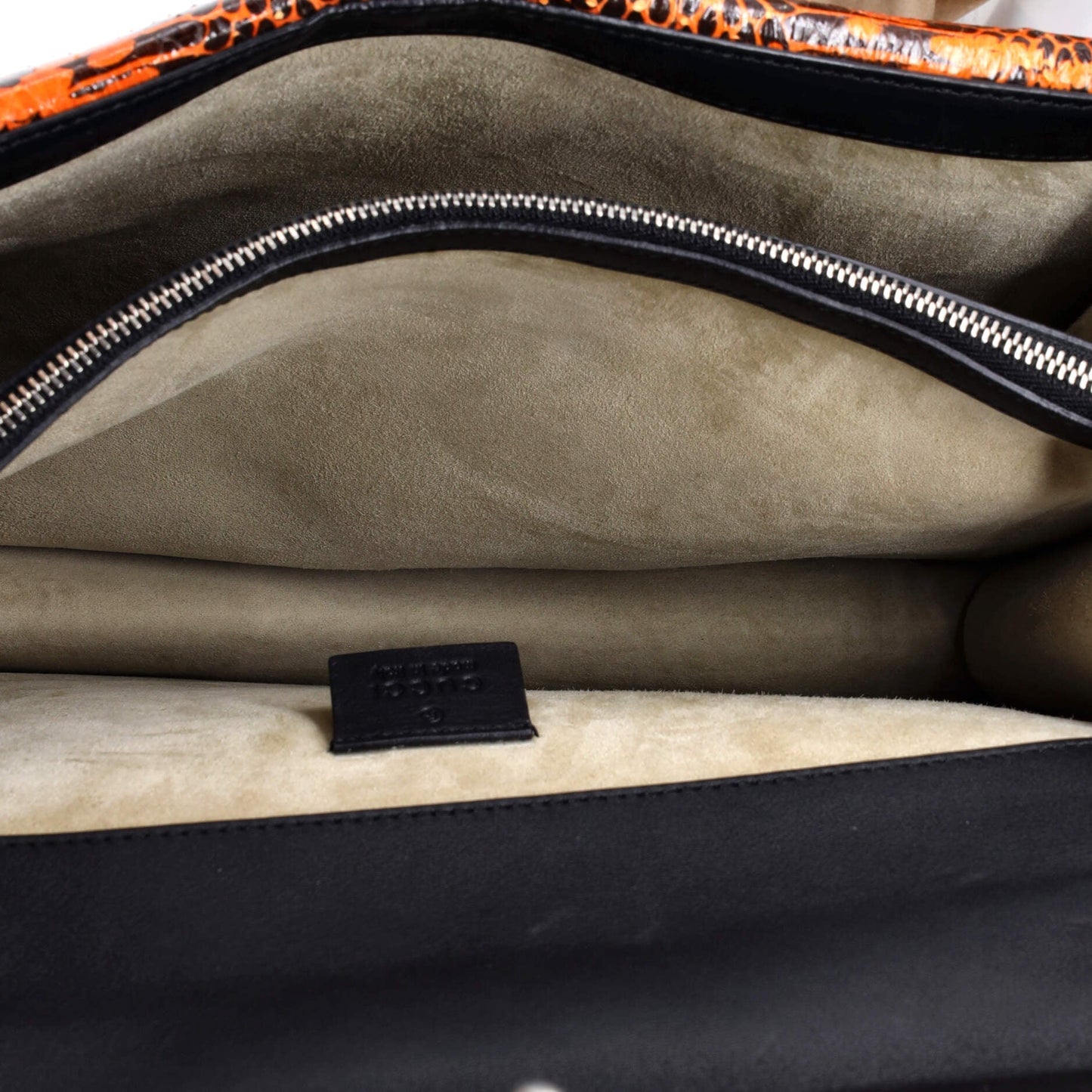 Dionysus Bag Embroidered GG Coated Canvas with Python Medium