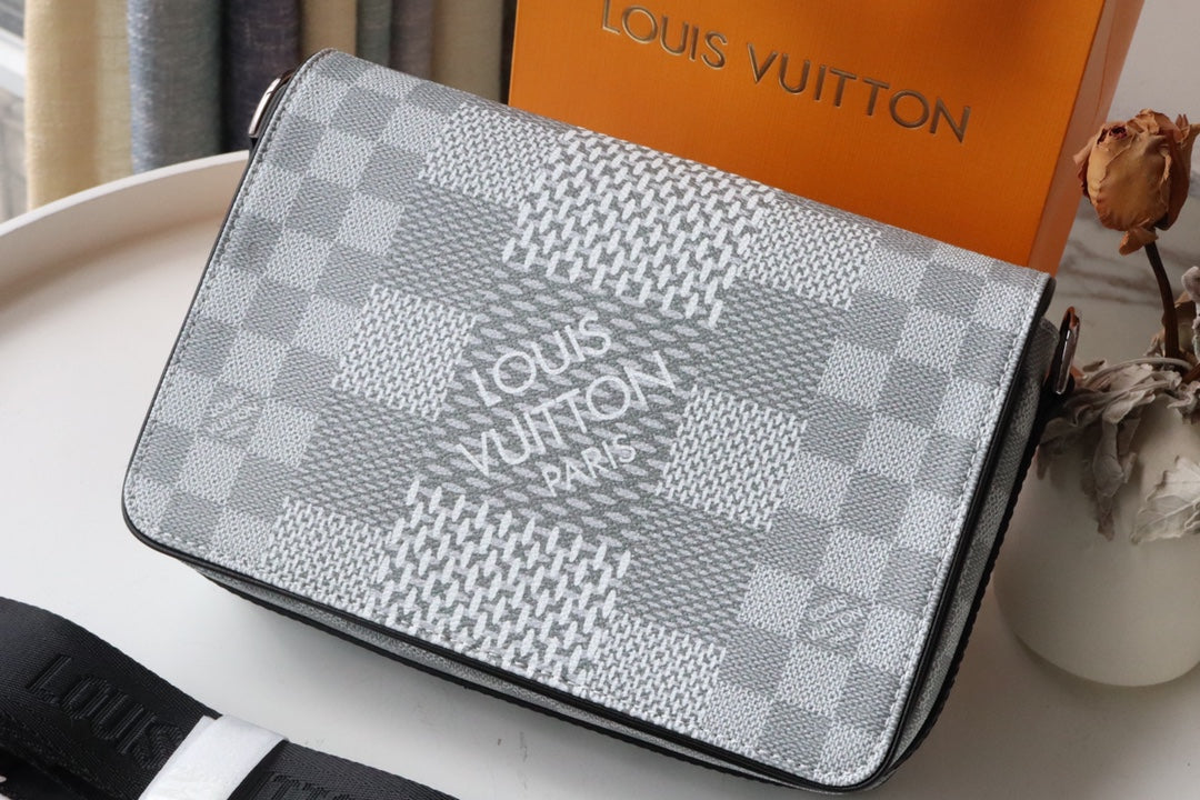 LV StuGLAMIo Messenger Damier Graphite Plaster For Men, Bags, Shoulder And Crossbody Bags 9.3in/25.3cm LV N50014