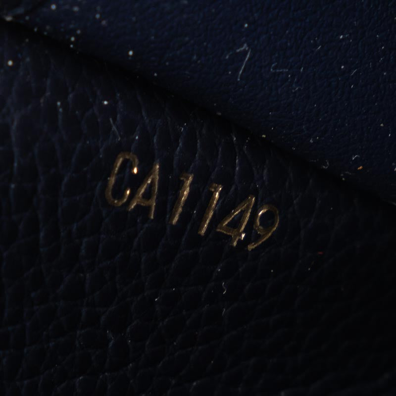 LOUIS VUITTON Louis Vuitton Monogram Amplant M62125 Long Wallet Leather Marine Rouge Naïve