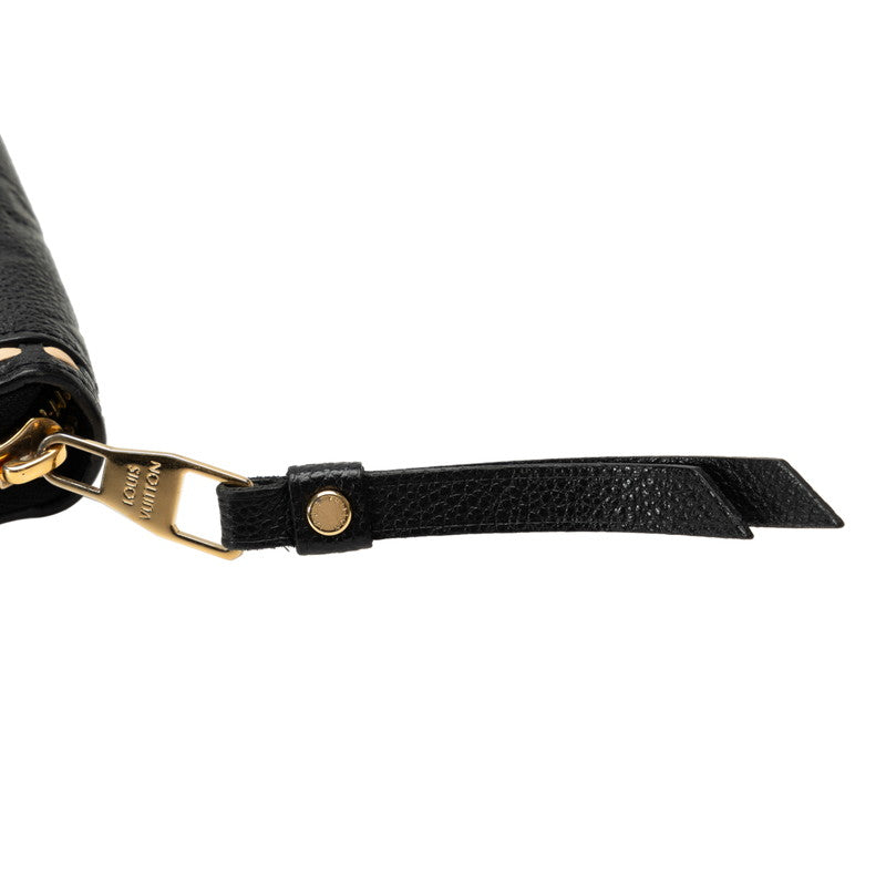 LOUIS VUITTON Louis Vuitton Monogram Amplant M64805 Long Wallet Carf/Laser Noir Black [Middle] Ladies