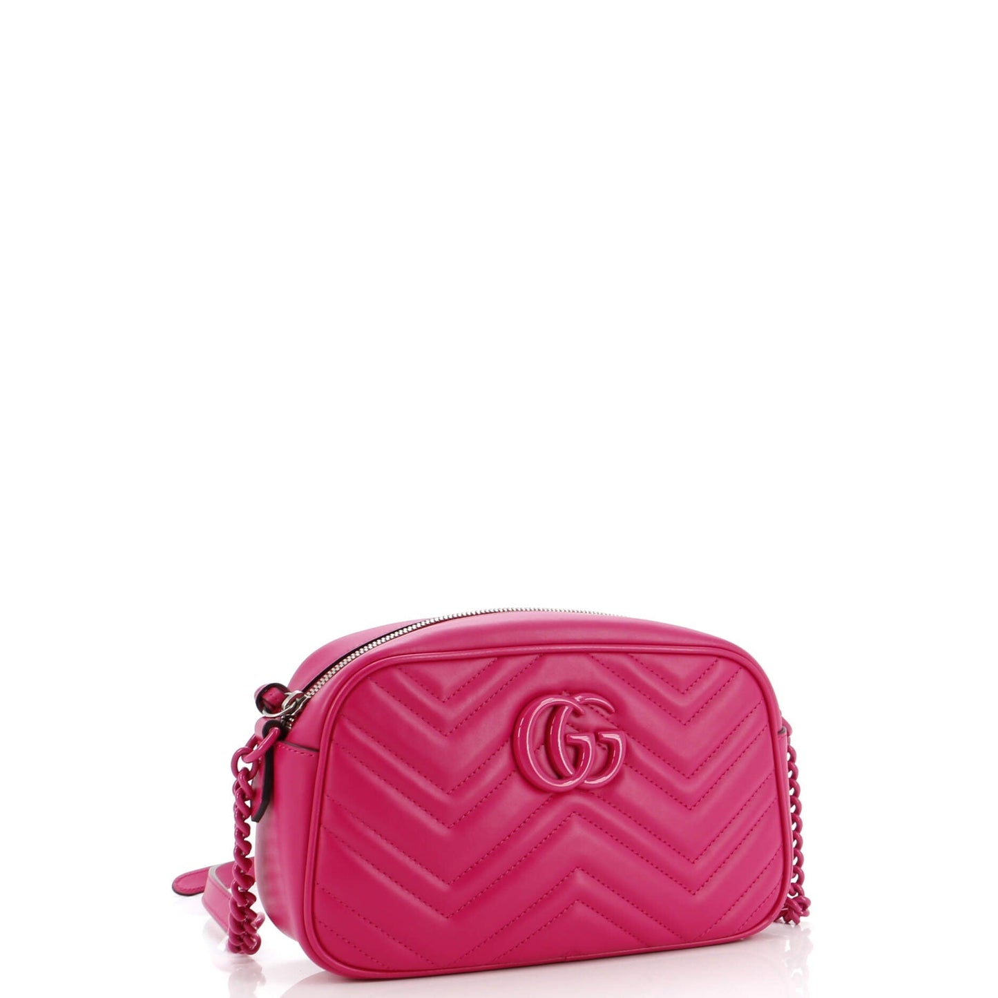 GG Marmont Monochrome Shoulder Bag Matelasse Leather Small