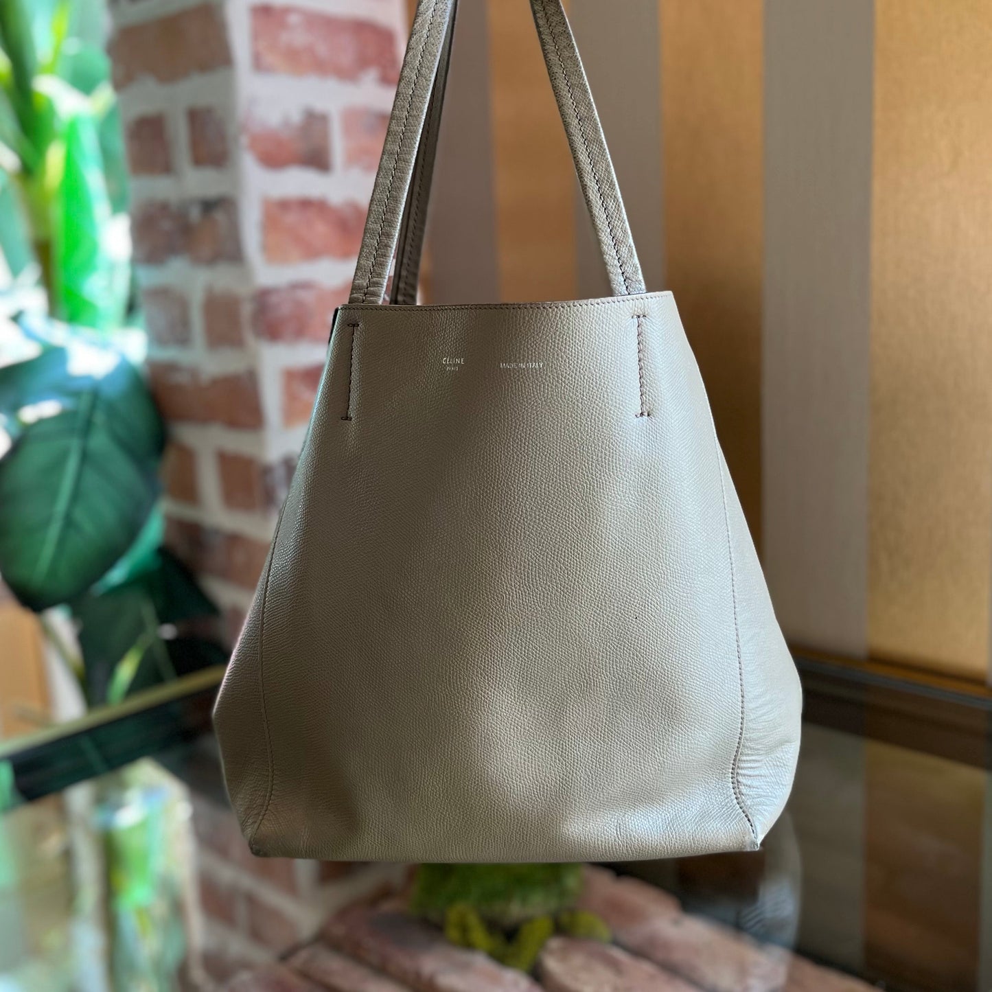 CELINE Phantom Grained Calfskin Horizontal Tote Bag