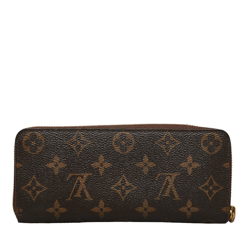 Louis Vuitton Monogram Portfolio Claimance Round Fassner Long Wallet M61298 Rose Valerie Brown PVC Leather Ladies Louis Vuitton