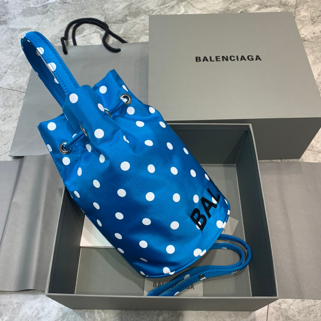 Balen Le Cagole MeGLAMIum Bucket Bag In Blue, For Women,  Bags 17.6in/45cm