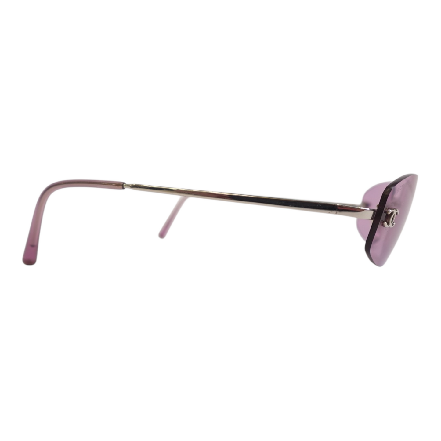 Chanel Pink Oval Sunglasses