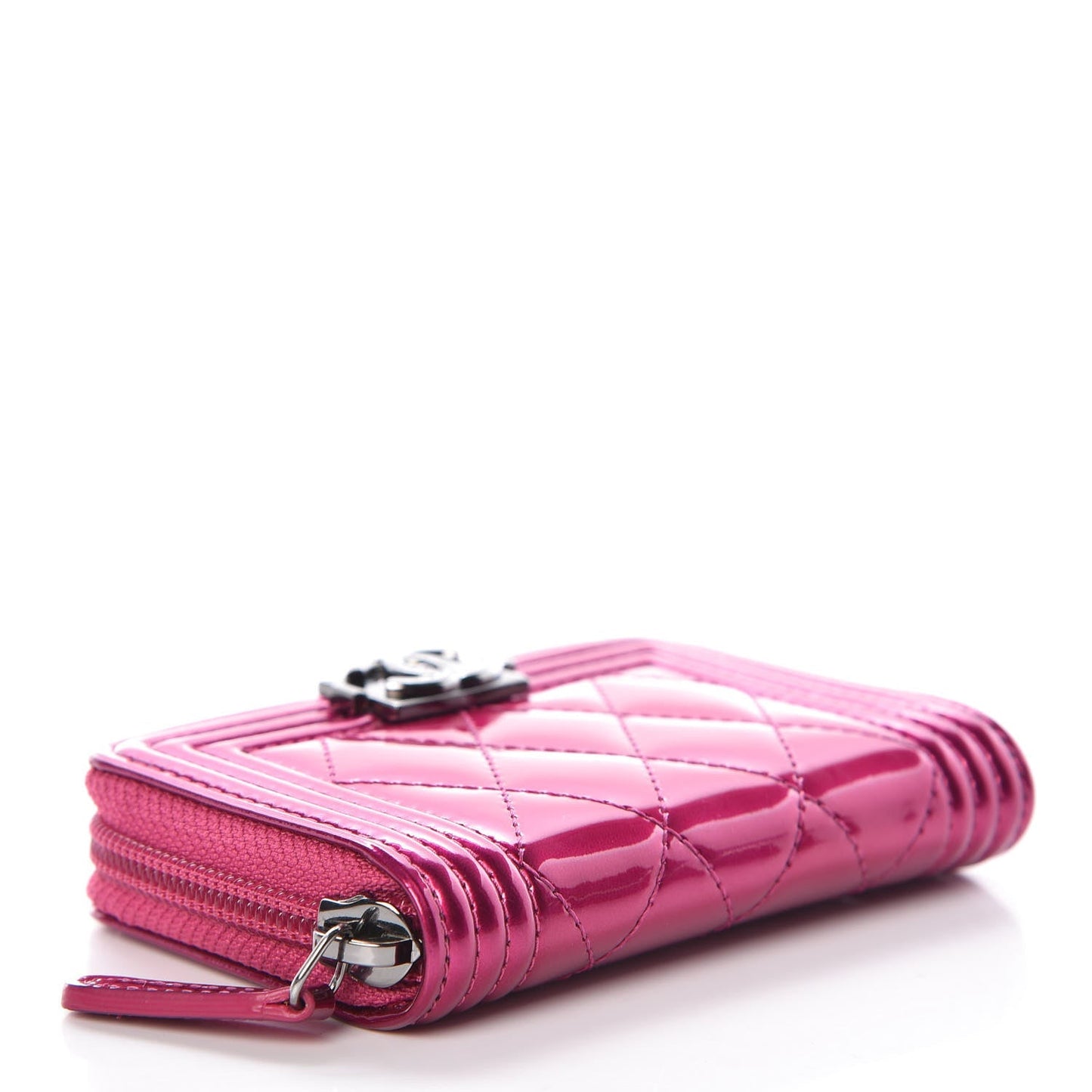 GLM-QUILTED ZIP AROUND BOY COIN PURSE