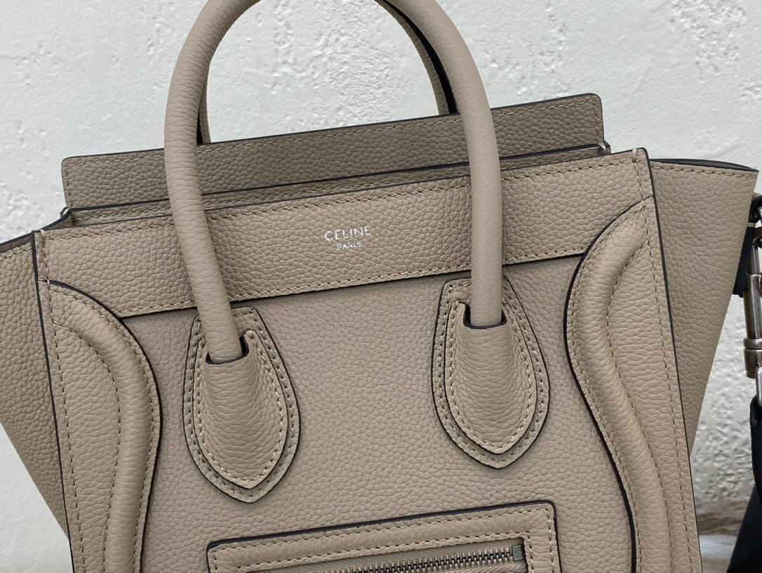 GLAMI Nano LuGucciage Bag In Drummed Brown For Women 8in/20cmÃ‚Â 