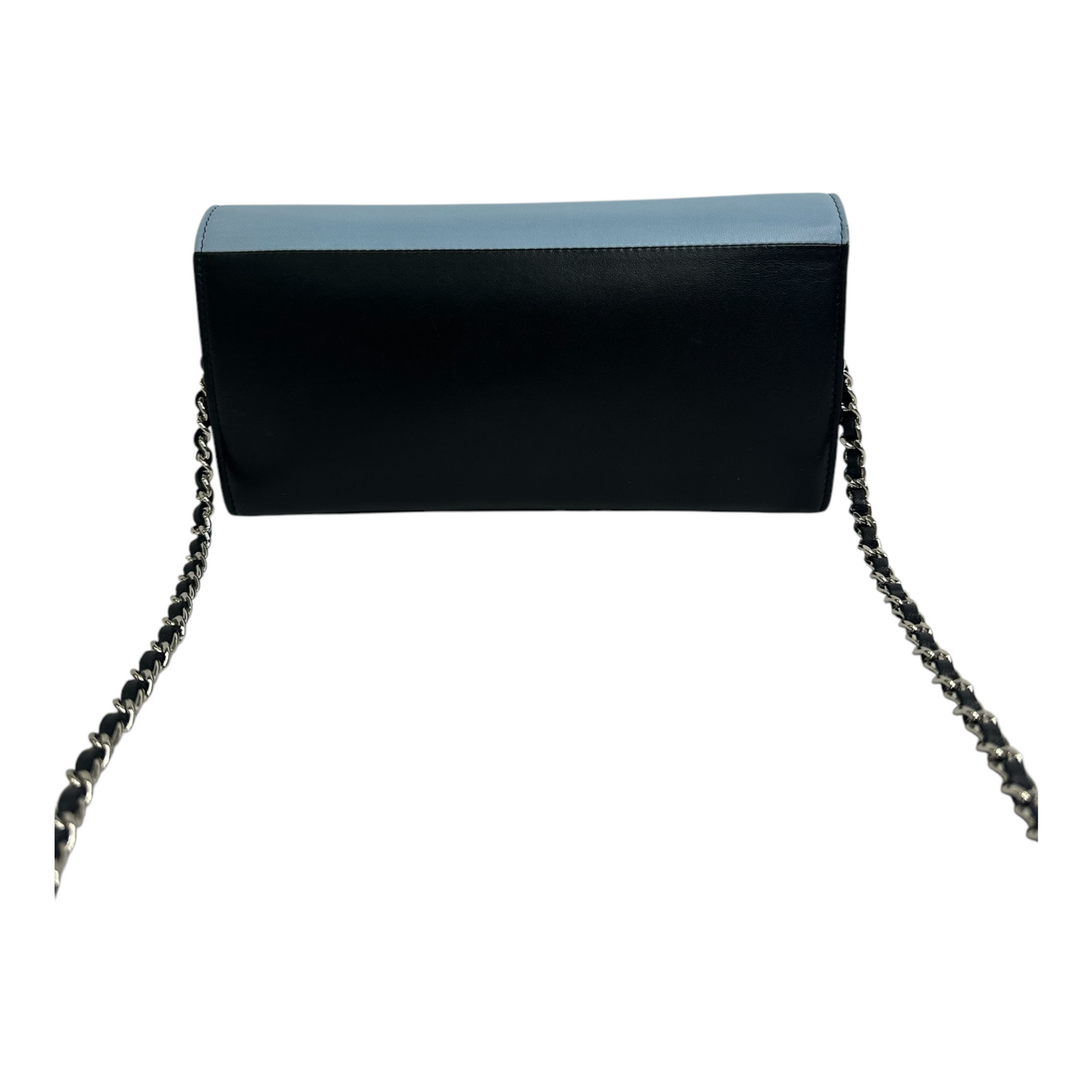 Chanel Airlines Lambskin Wallet On Chain WOC Blue Black Red
