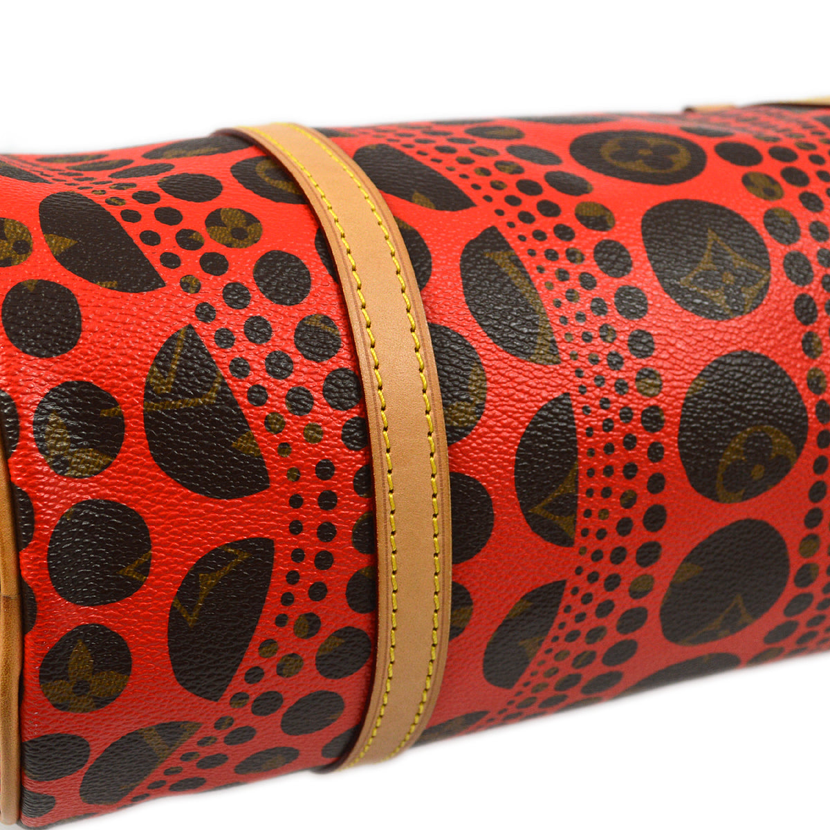 Louis Vuitton Red Pumpkin dot Papillon Handbag M40689