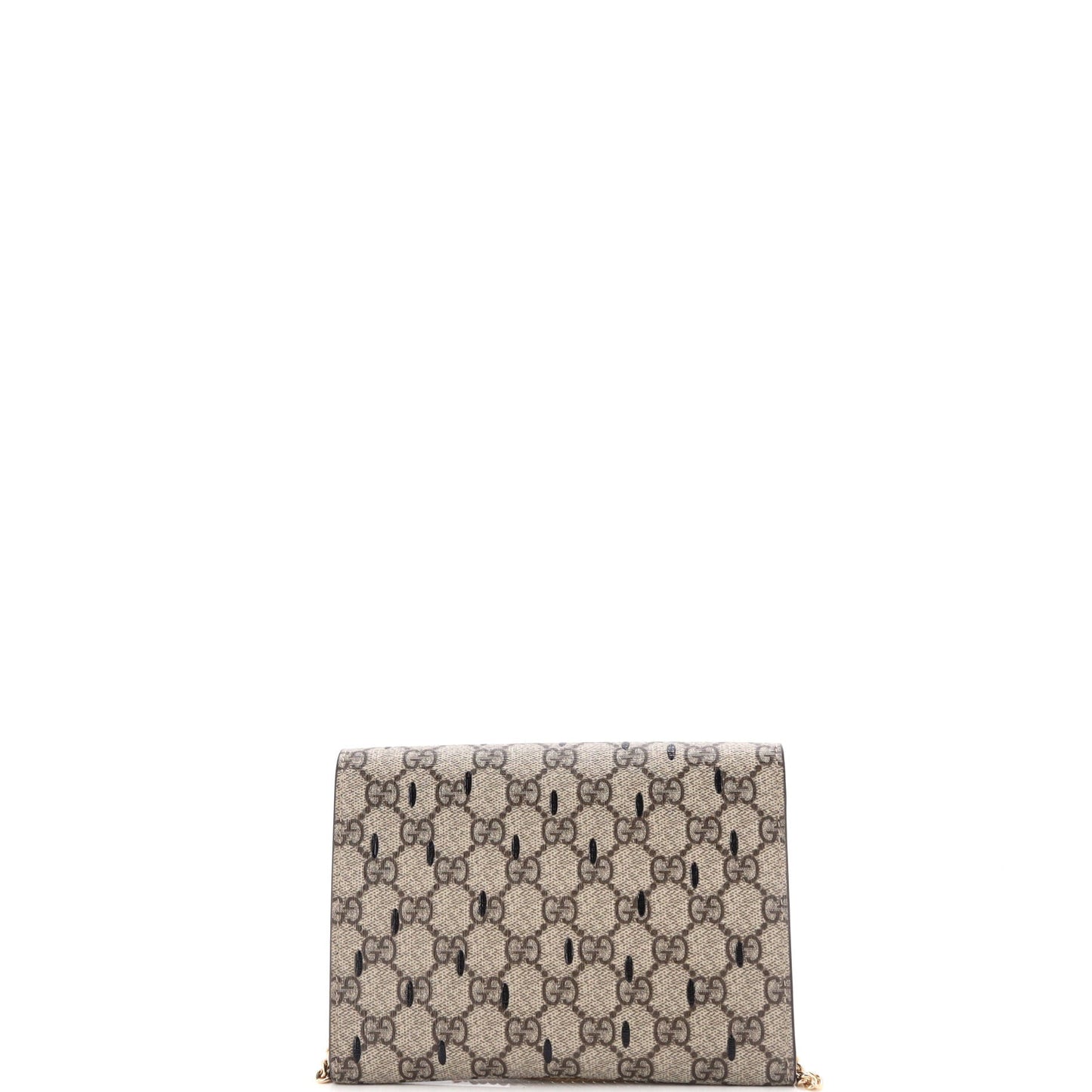 Strawberry Wallet on Chain Printed GG Coated Canvas Mini