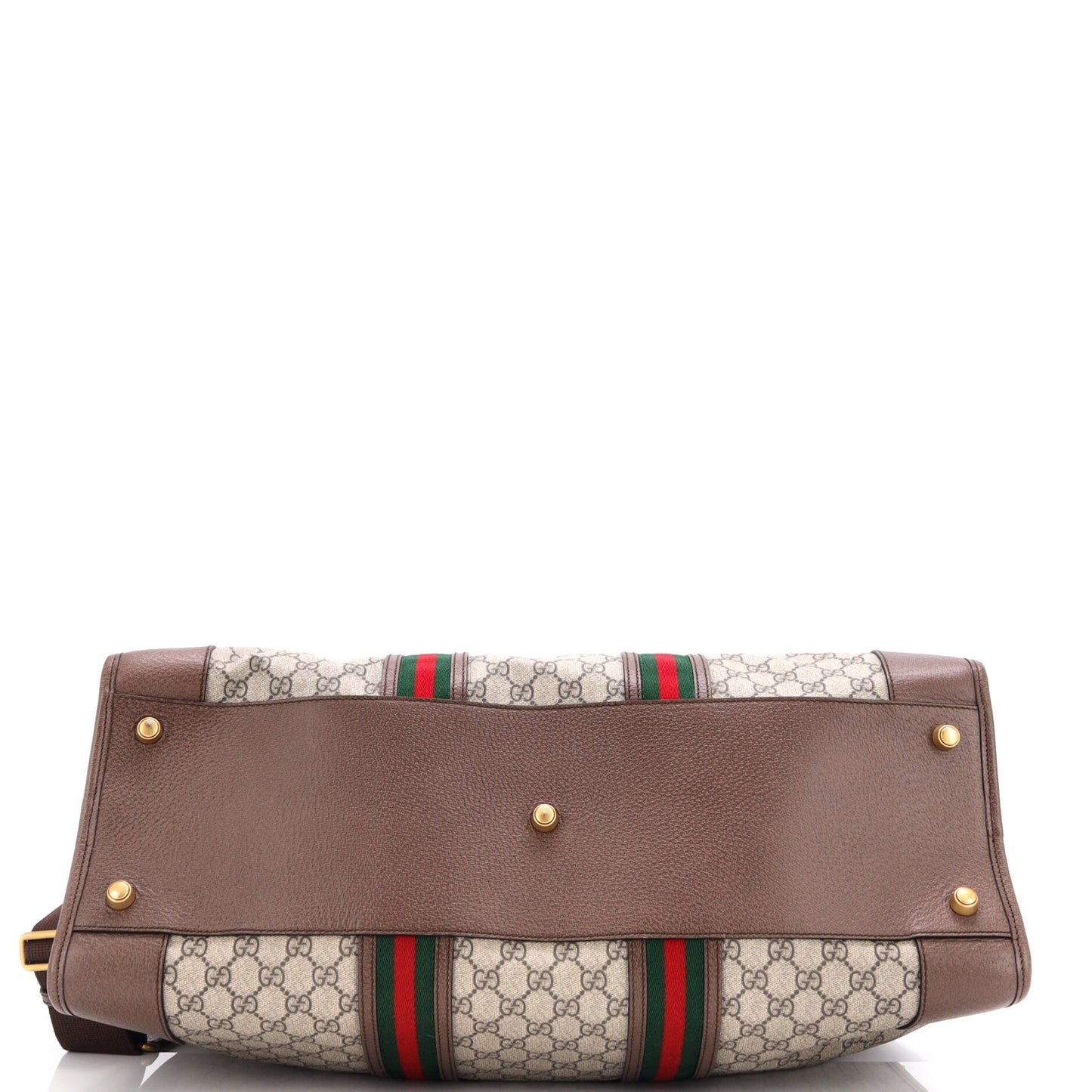 Ophidia Carry On Duffle Bag GG Coated Canvas and Leather Large