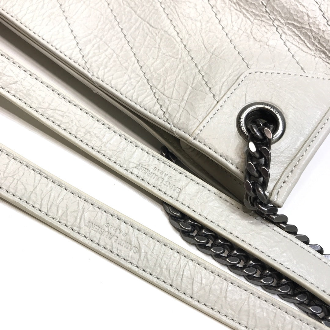 GLAMI Niki MeGLAMIum Shopping Bag White For Women 12.6in/32cm YSLÃ‚Â 