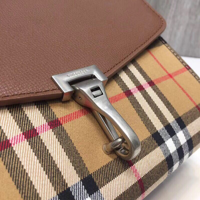 GLAMI Small Vintage Check And Crossbody Bag Brown For Women, WomenÃ¢â‚¬â„¢s Bags 9in/24cm