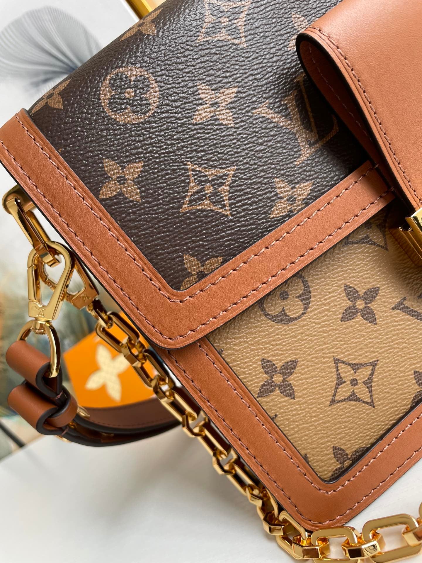 LV Dauphine MM Monogram And Monogram Reverse Canvas By Nicolas GhesquiÃƒÂ¨re For The Cruise Collection,  Shoulder Bags 25cm LV M45958