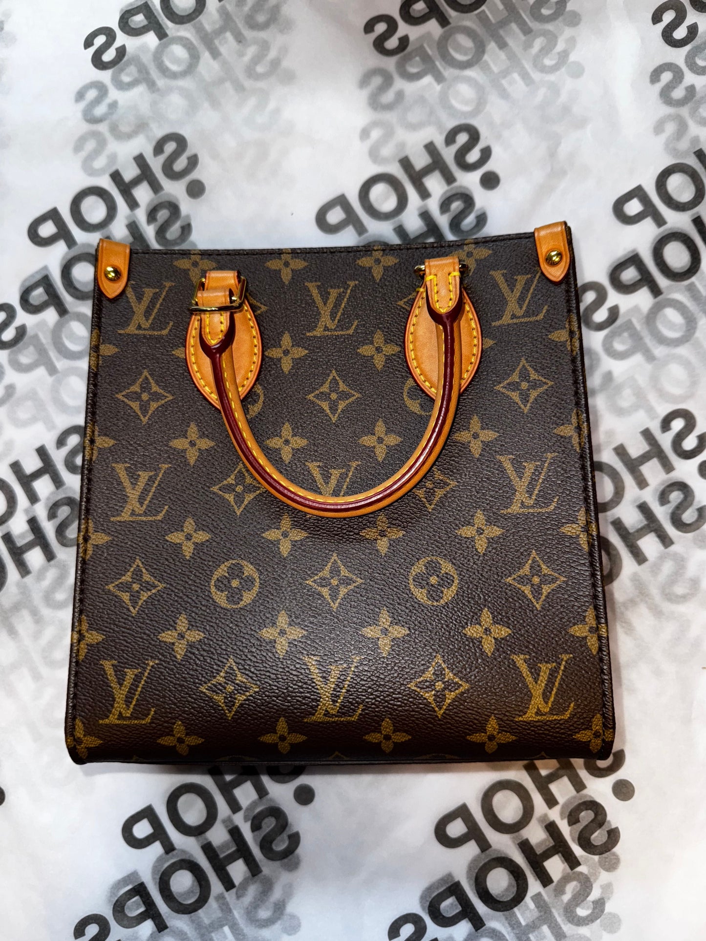 GLM-Sac Plat NM Bag Monogram Canvas BB Brown - missing strap IR-02