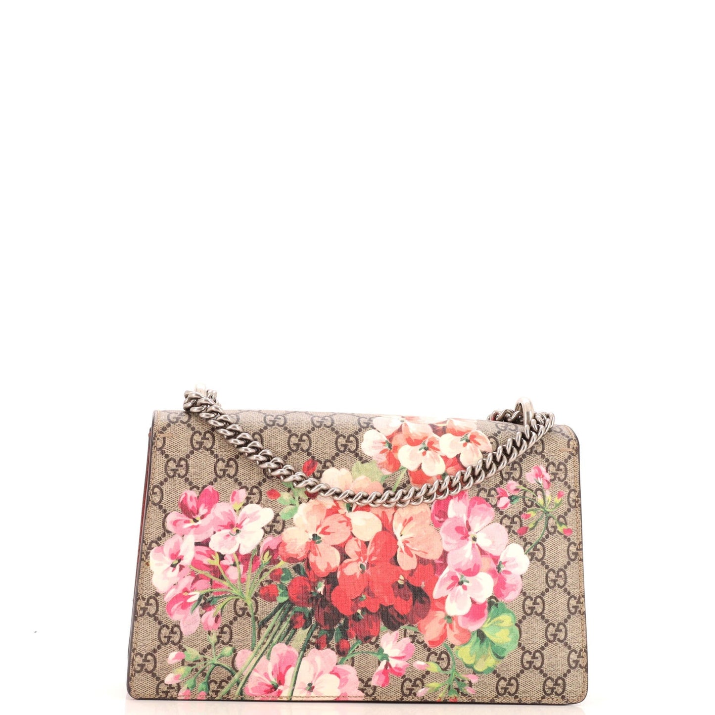 Dionysus Bag Blooms Print GG Coated Canvas Small