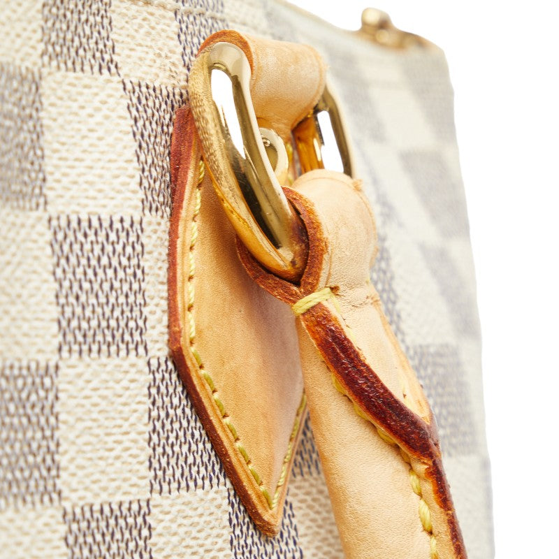 Louis Vuitton Saleya PM Tote Handbag Damier Azur N51186 White