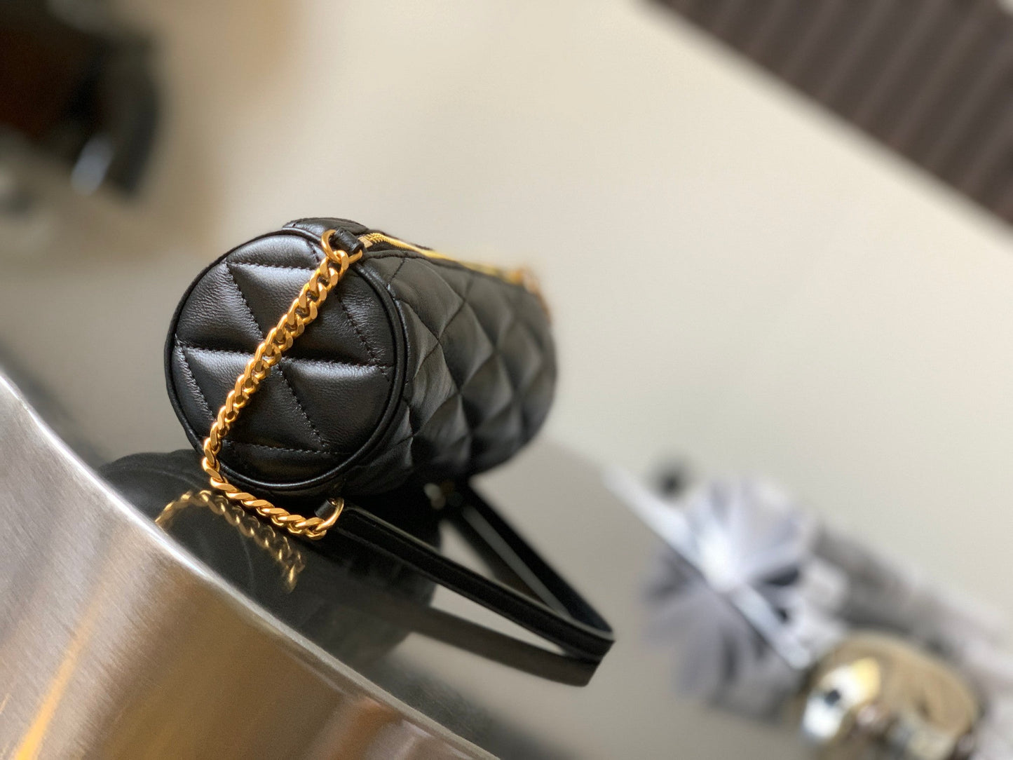 GLAMI Sade Mini Tube Bag For Women 7.9in/20cm Black YSL 699703AAAJU1000