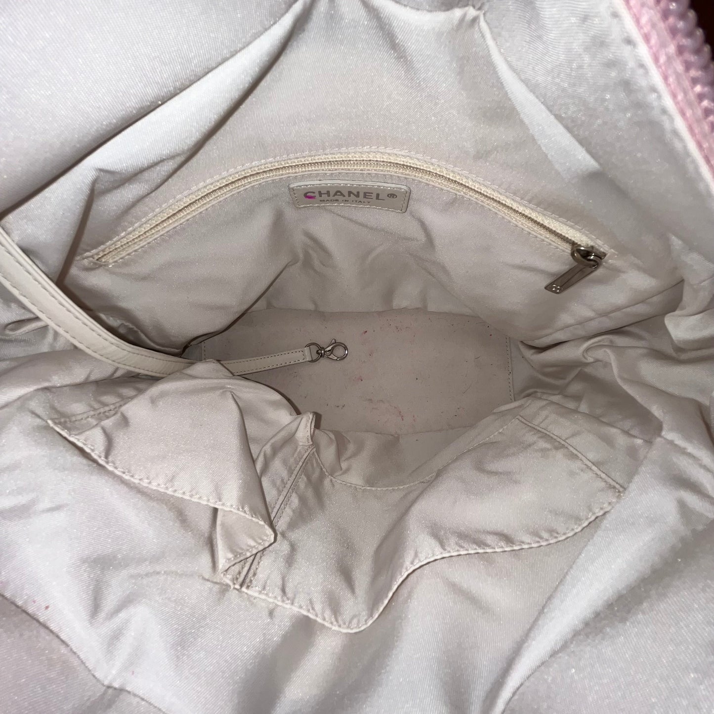 CHANEL Paris-Biarritz Petite Canvas Shopping Tote Bag