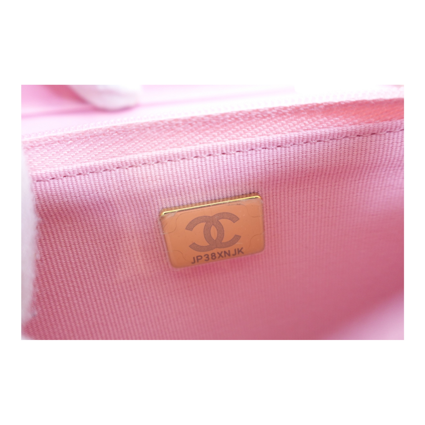 Chanel Pink Caviar Quilted Wallet on Chain