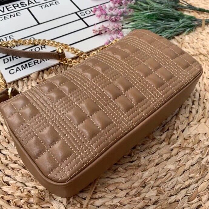 GLAMI Quilted MeGLAMIum Lola Bag Monogram Brown For Women, Bags 11in/28cm 80208481
