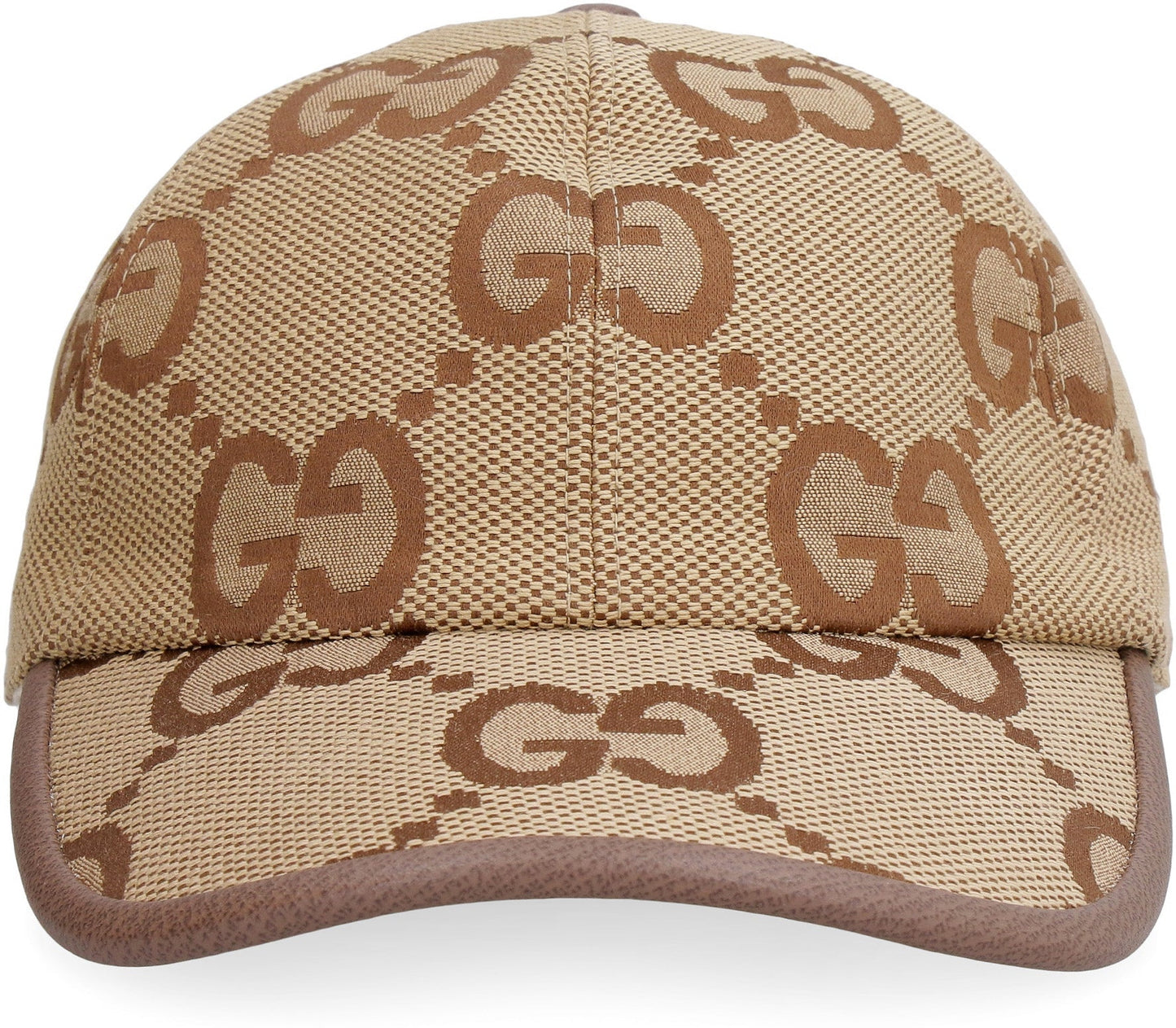 GUCCI Luxury Canvas and Leather Baseball Cap