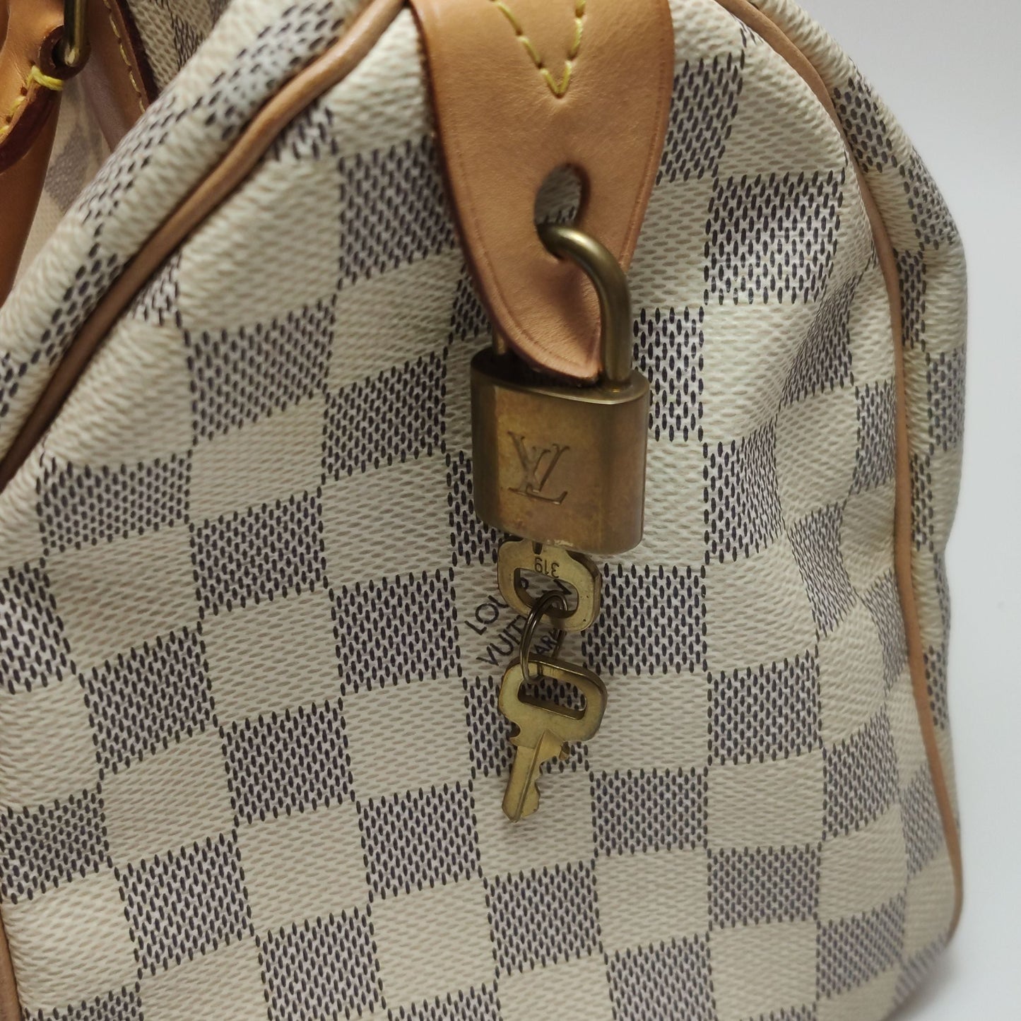 Preloved GLM-Speedy 25 Damier Canvas Boston Bag 250415781149716