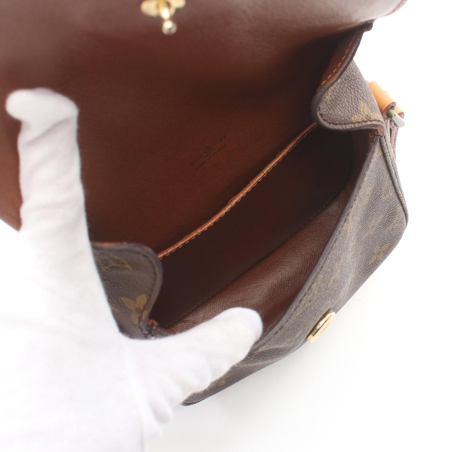 Louis Vuitton Monogram Mini Saint Cloud  Canvas Shoulder Bag