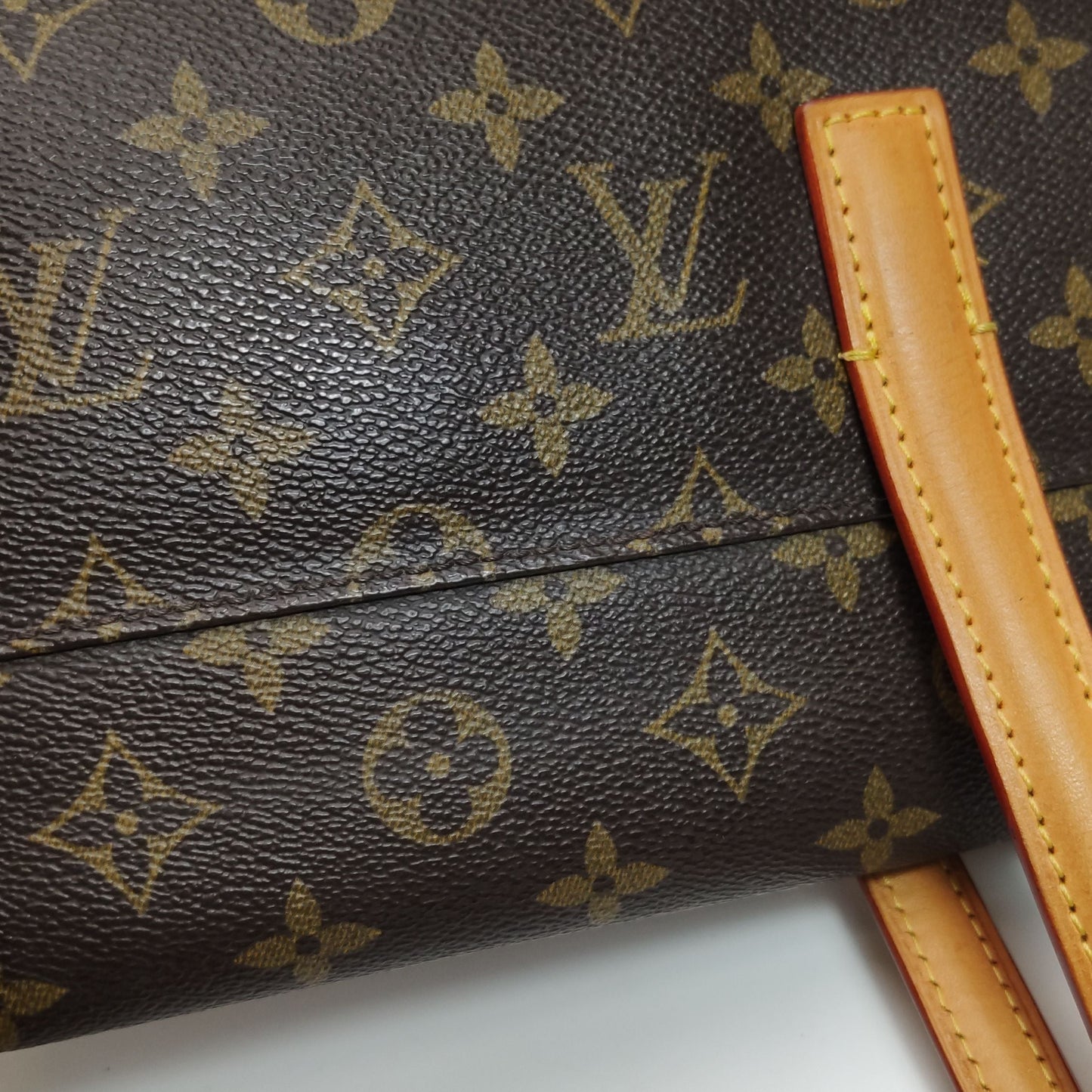 Preloved GLM-Sonatine Bag Small Size Vegetable Tanned Leather Monogram Flap Handbag 250503781176058