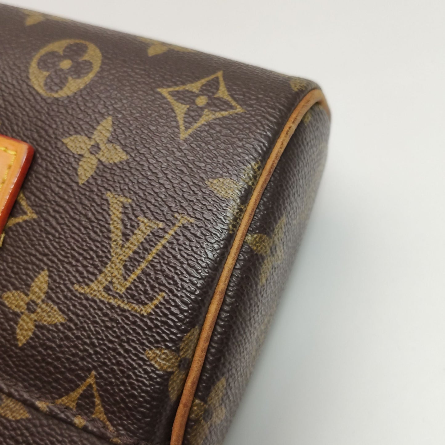 Preloved GLM-Sonatine Bag Small Size Vegetable Tanned Leather Monogram Flap Handbag 250503781176058
