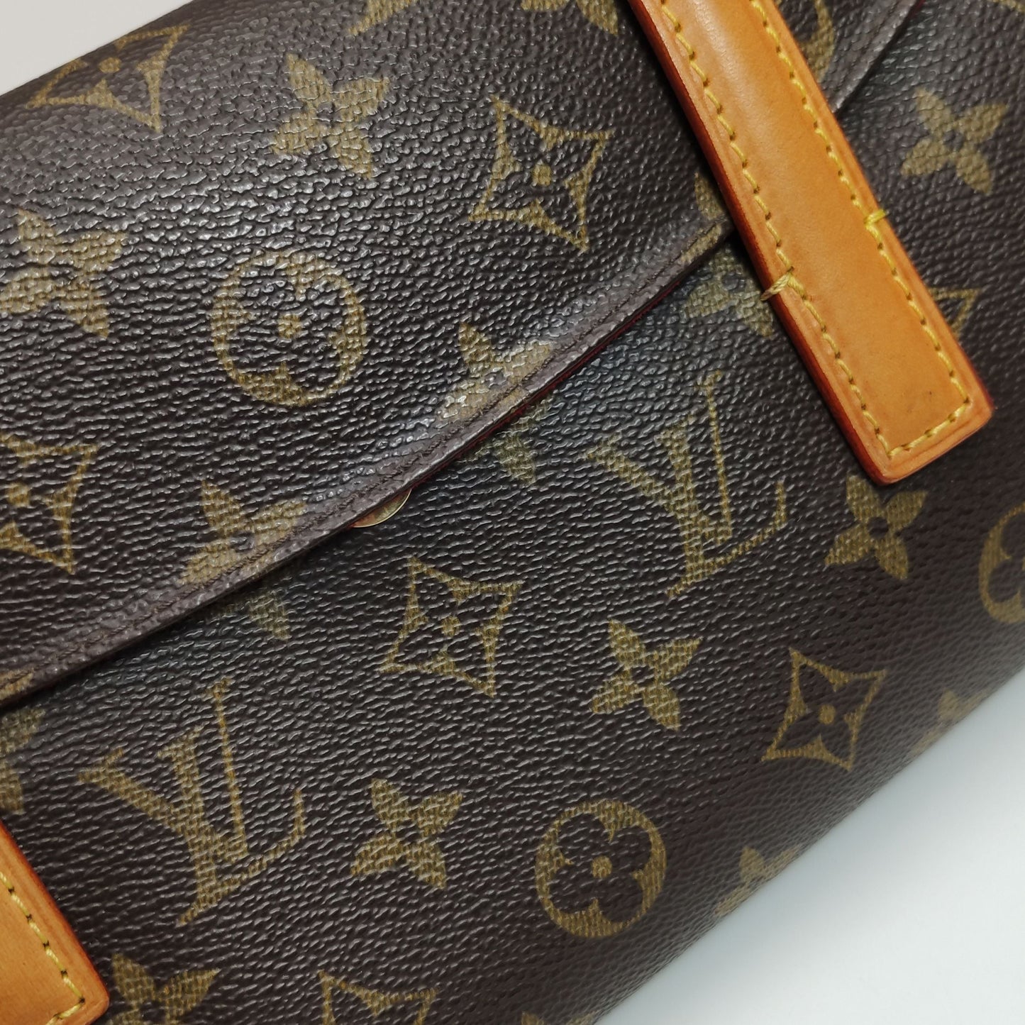 Preloved GLM-Sonatine Bag Small Size Vegetable Tanned Leather Monogram Flap Handbag 250503781176058