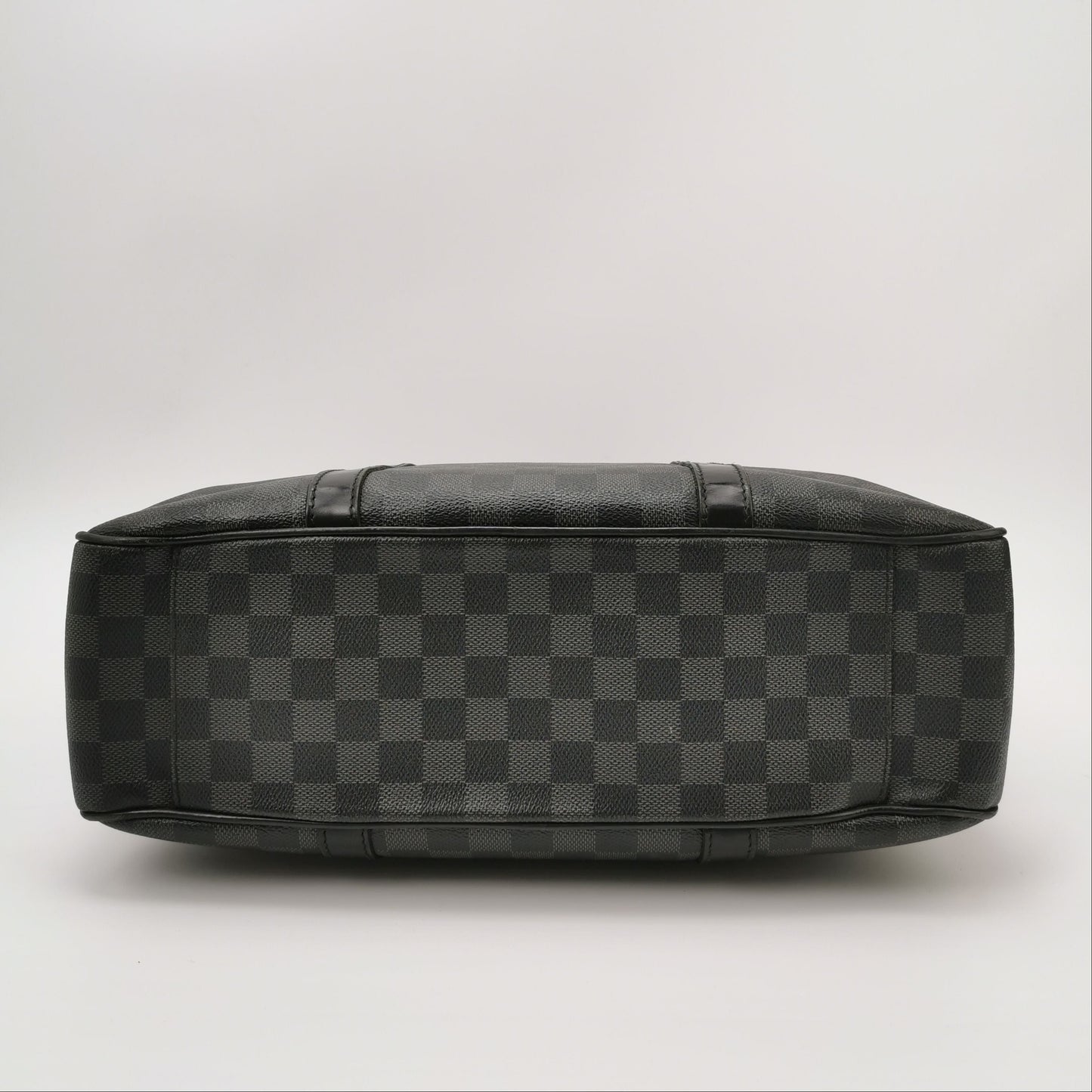 Preloved GLM-Tadao Leather Checkerboard Briefcase Handbag 250514781192618