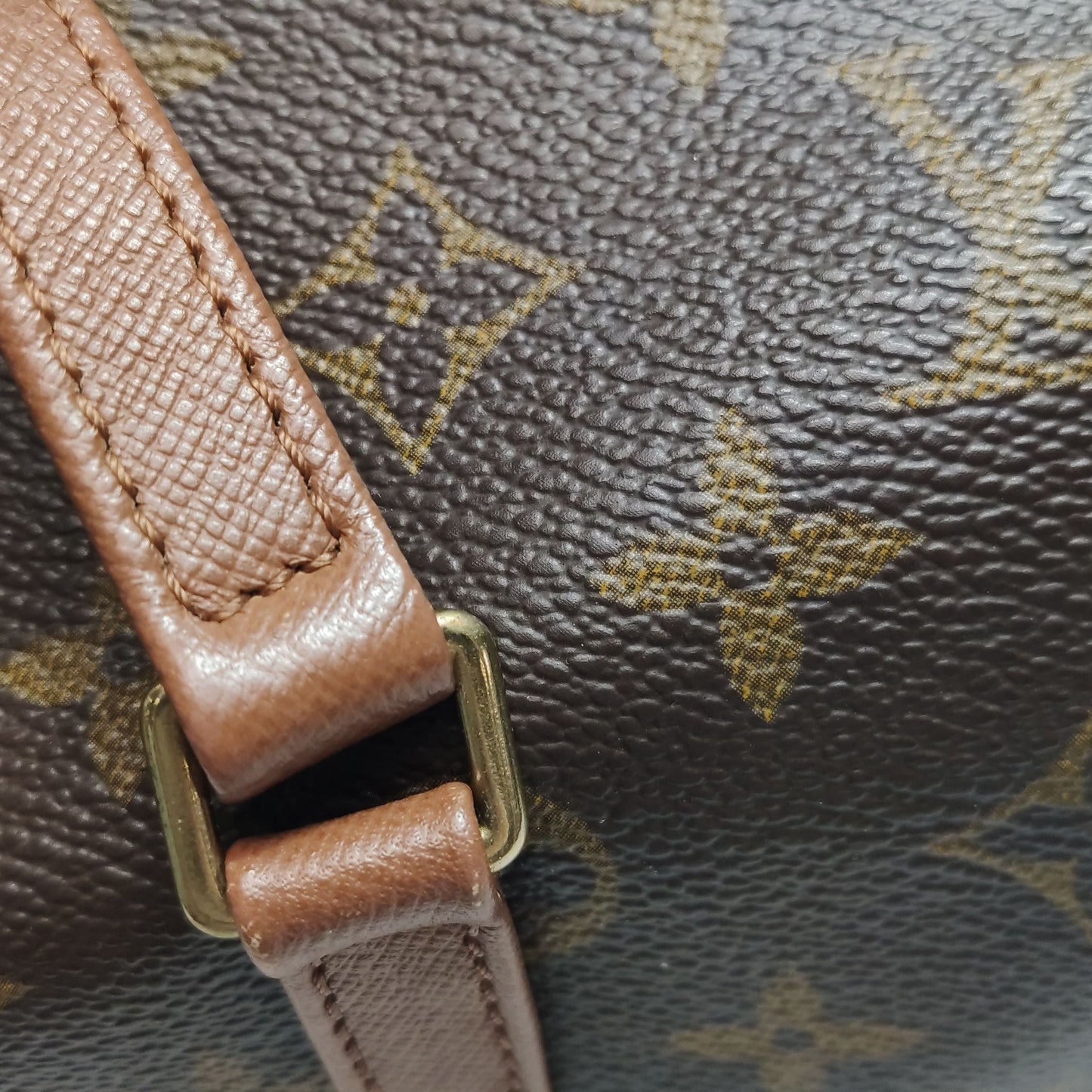Preloved GLM-Papillon Large Monogram Canvas Round Barrel Handbag 250512781189932