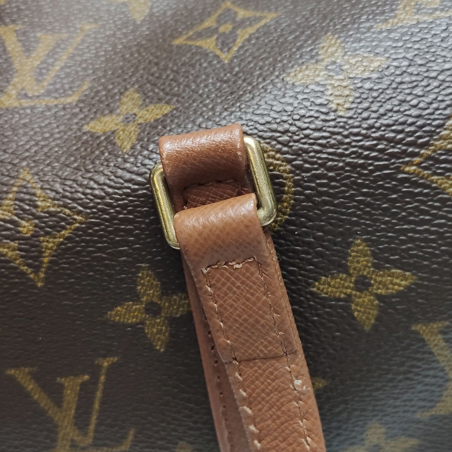 Preloved GLM-Papillon Large Monogram Canvas Round Barrel Handbag 250512781189932