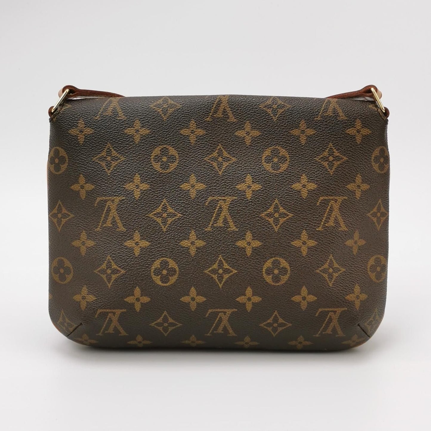 Preloved GLM-Musette Wangfei Bag Small Monogram Print Flap  Shoulder Bag 250430781172584