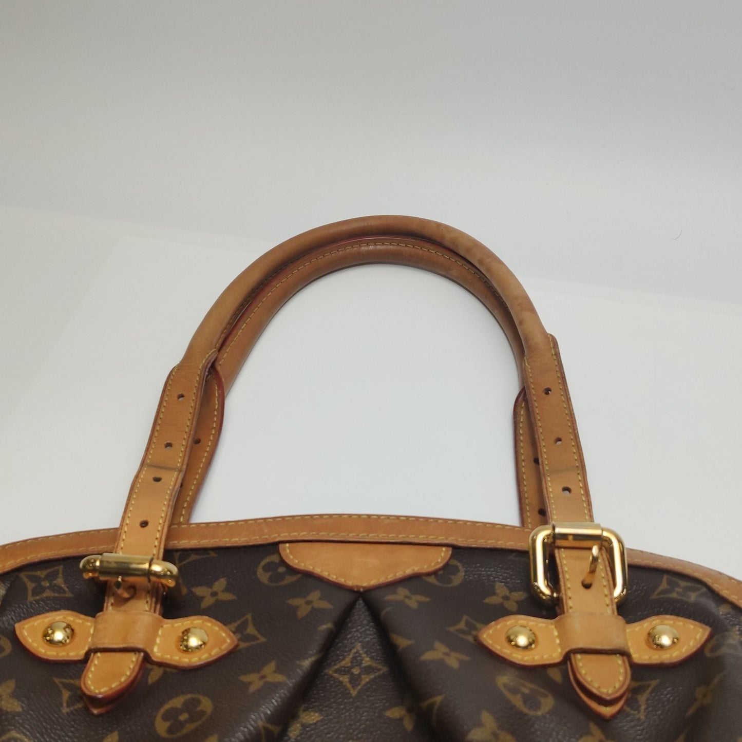 Preloved GLM-Tivoli GM Monogram Canvas Pleated Shoulder Bag 250513781190657