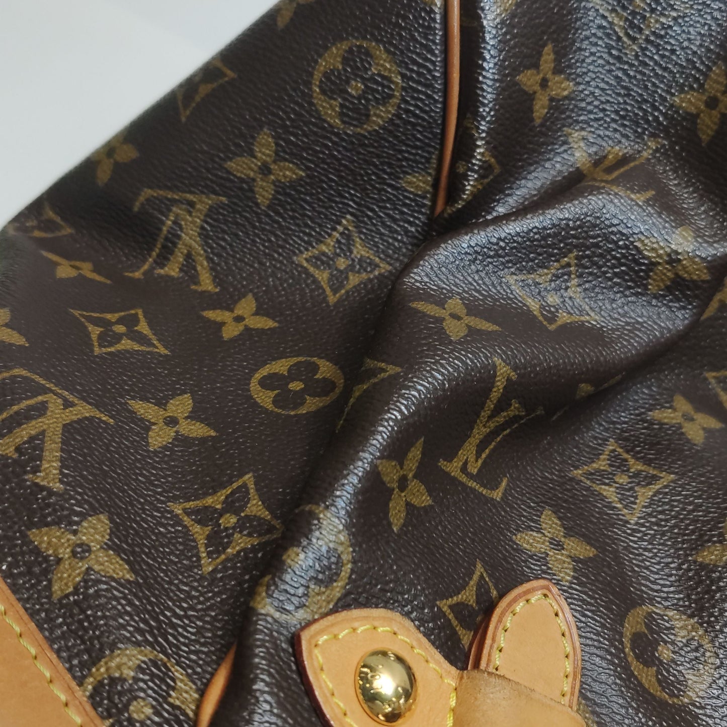 Preloved GLM-Tivoli GM Monogram Canvas Pleated Shoulder Bag 250513781190657