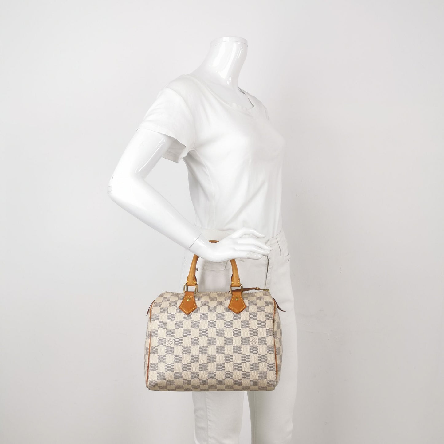 Preloved GLM-Speedy 25 Damier Ebene Boston Bag 250512781189823