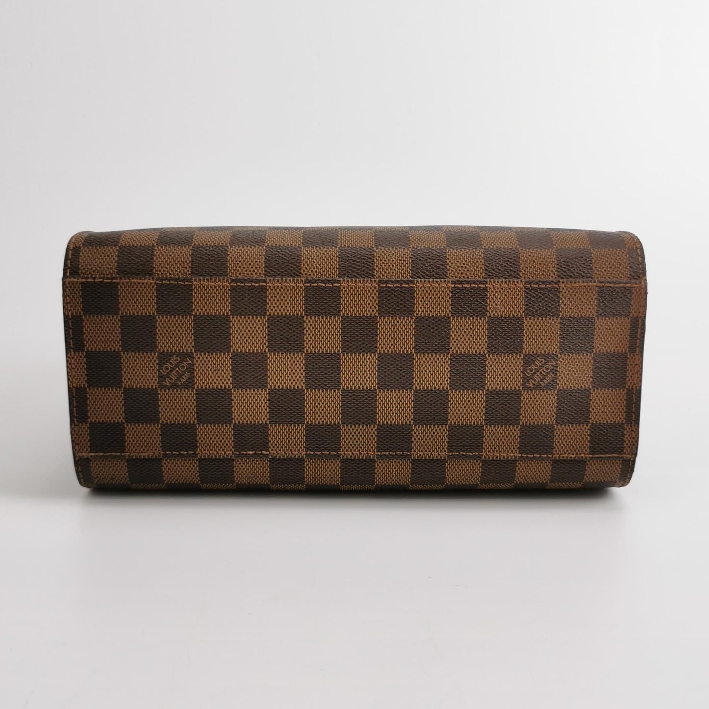 Preloved GLM-Triana Leather Checkered Two-Way Zipper Handbag 250512781189141