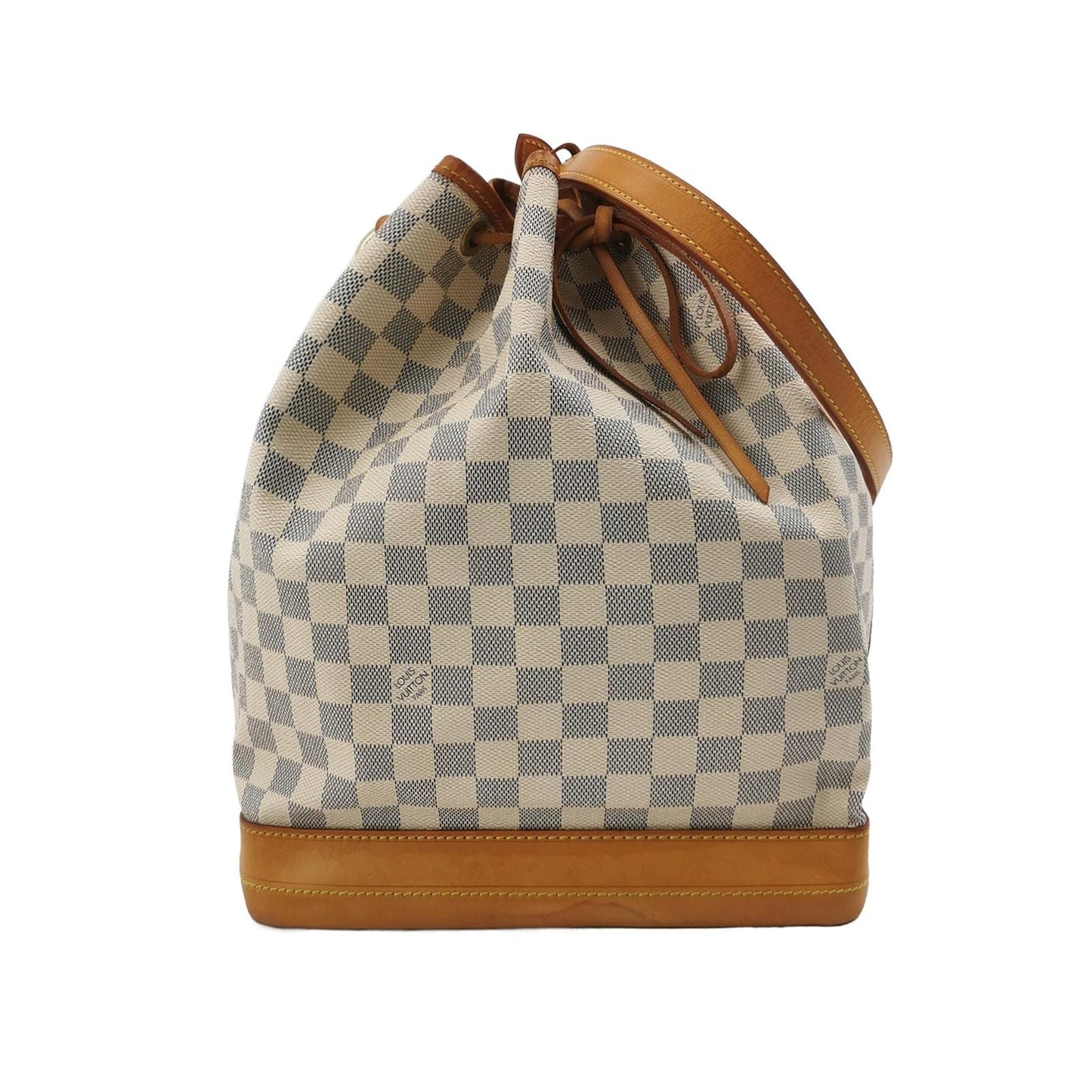 Preloved GLM-NOE Large Checkered Drawstring Shoulder Bag 250510781186475