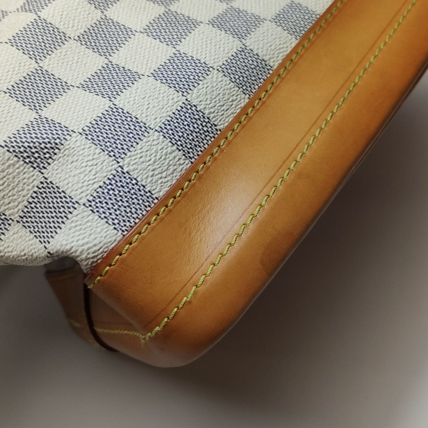 Preloved GLM-NOE Large Checkered Drawstring Shoulder Bag 250510781186475